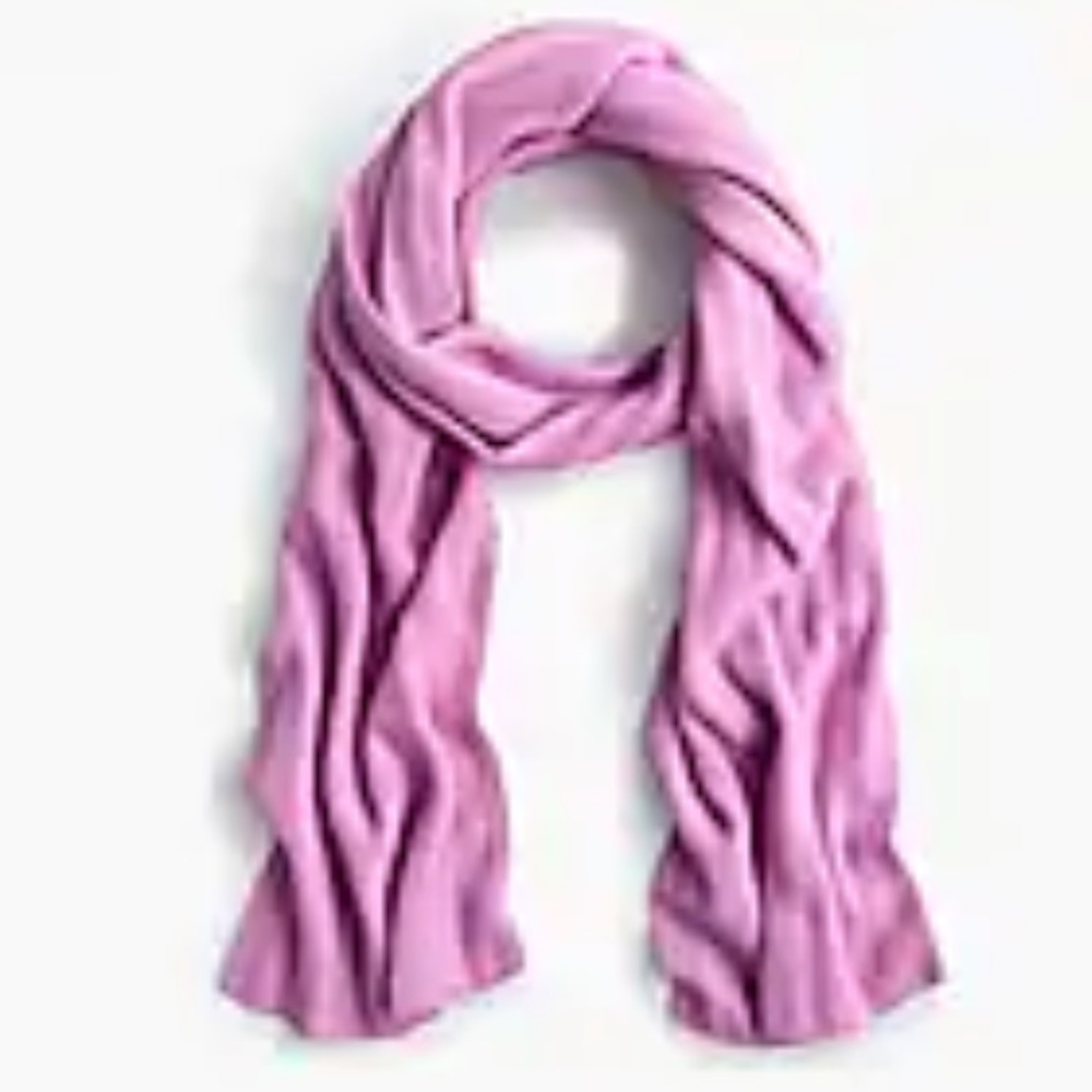 J.Crew 100% Cashmere Ribbed Scarf